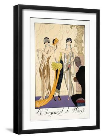 The Judgement of Paris - Black Framed Art Print Wall Art, 12x18