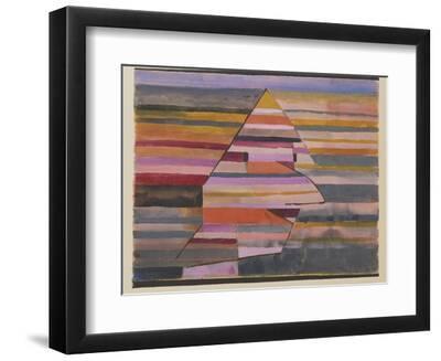 The Pyramid Clown - Black Framed Art Print Wall Art, 12x9