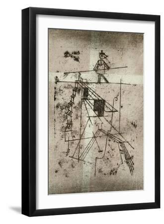 Tightrope Walker - Black Framed Art Print Wall Art, 12x18