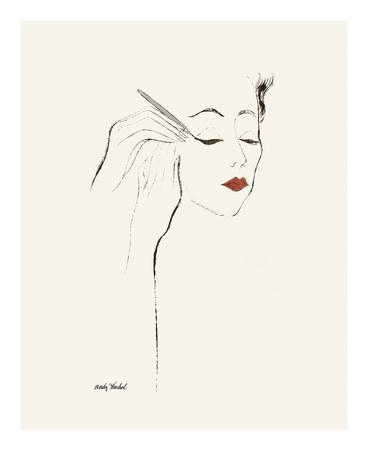Untitled (Female Head and Hands Applying Eyeliner), c. 1955 - Wall Art Print, 18x22 Untitled (Female Head and Hands Applying Eyeliner), c. 1955 - Wall Art Print, 18x22