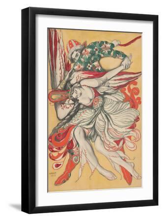 Vintage Poster design for the ballet The Firebird, 1915 - Black Framed Art Print Wall Art, 12x18 Vintage Poster design for the ballet The Firebird, 1915 - Black Framed Art Print Wall Art, 12x18